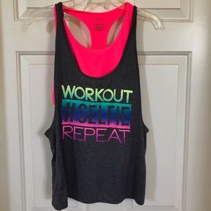 Material Girl workout top.